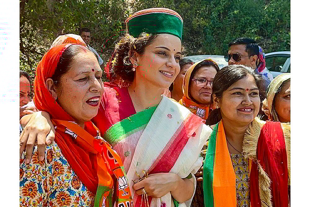 Kangana Ranaut campaigns in Mandi - | Photo: PTI